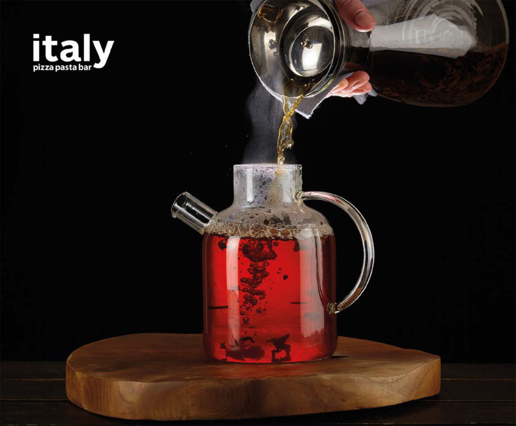 Дизайн чайной карты для сети ресторанов "Italy Group"